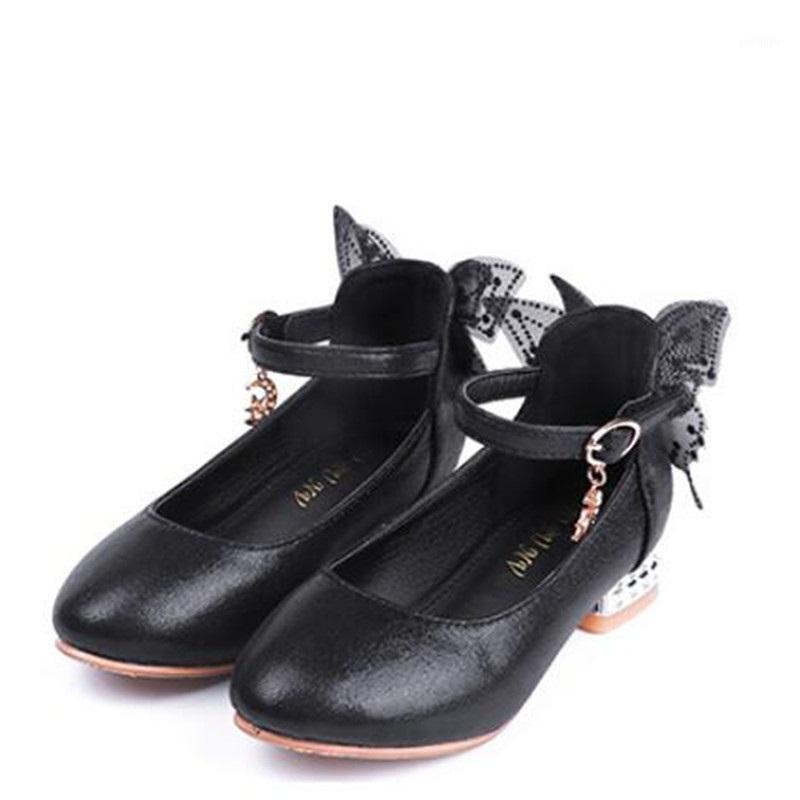 New Girls High-heeled Shoes Crystal heel Princess Party Dance Shoes Student Children Moccasins Bow Kids Comfortable 0411, Black 
New Girls High-heeled Shoes Crystal heel Princess Party Dance Shoes Student Children Moccasins Bow Kids Comfortable 0411, Black