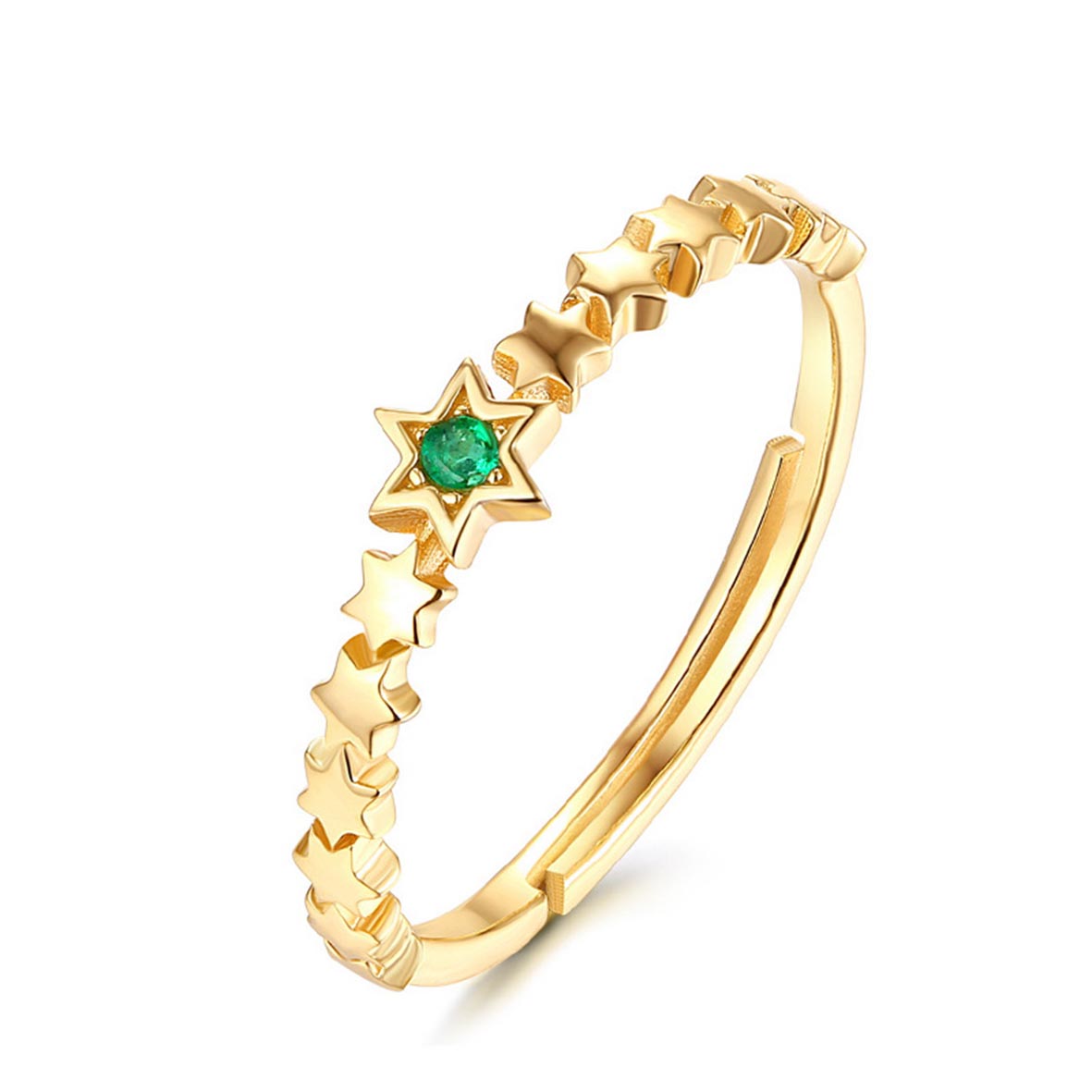 14K Yellow Gold Plated Natural Emerald Star Ring In 925 Sterling Silver Engagement Wedding Jewelry For Gift
14K Yellow Gold Plated Natural Emerald Star Ring In 925 Sterling Silver Engagement Wedding Jewelry For Gift
