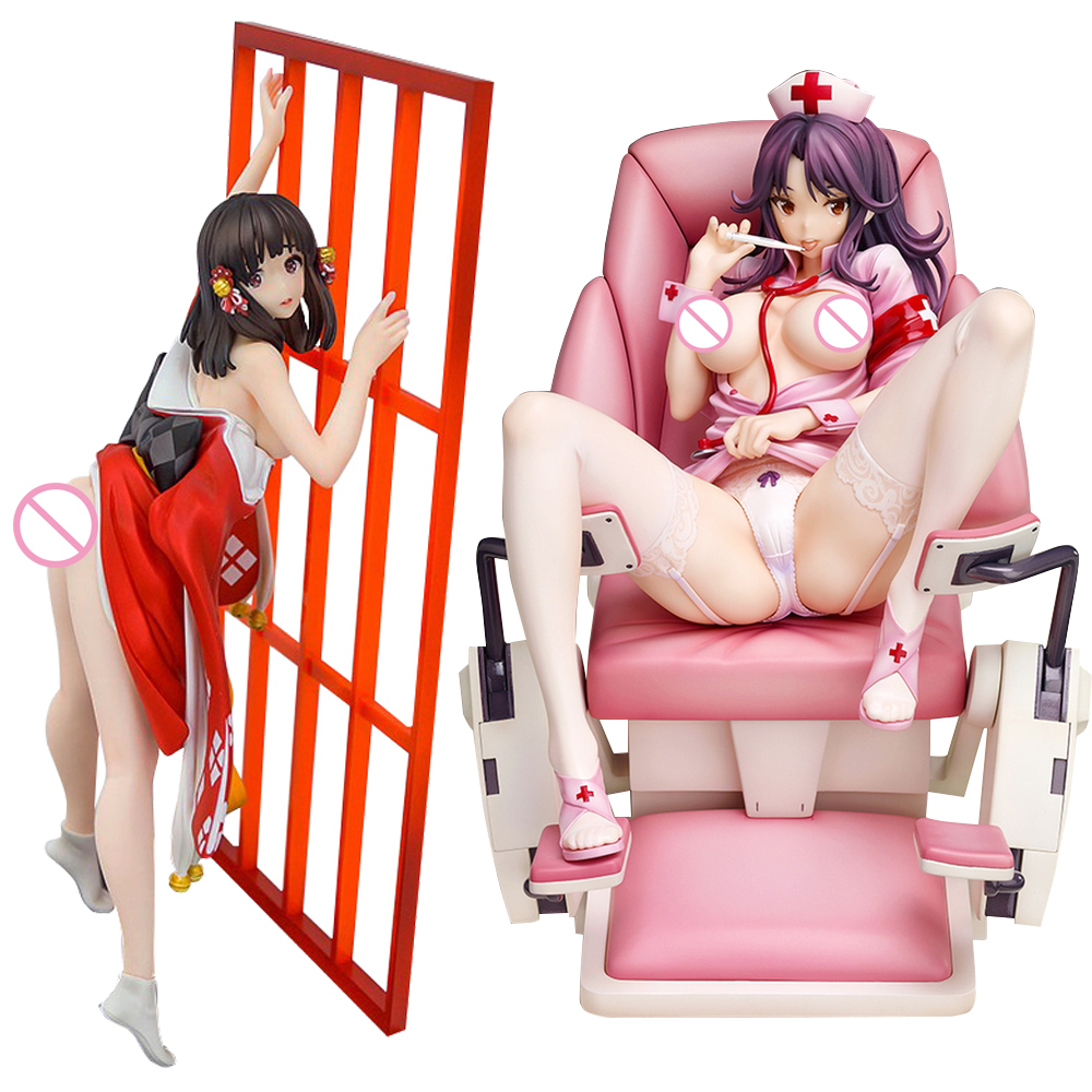 

18cm NURSE MOMOI Momoi Satsuki Native Saitom Action Figure Nurse Sofa Ver 1/7 Scale Japan Anime PVC Collection Model Sexy Nurse T200825, No retail box