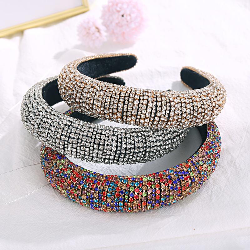 Vintage Crystal Colorful Rhinestone Sponge Padded Hairband Headband Hair Accessories
Vintage Crystal Colorful Rhinestone Sponge Padded Hairband Headband Hair Accessories