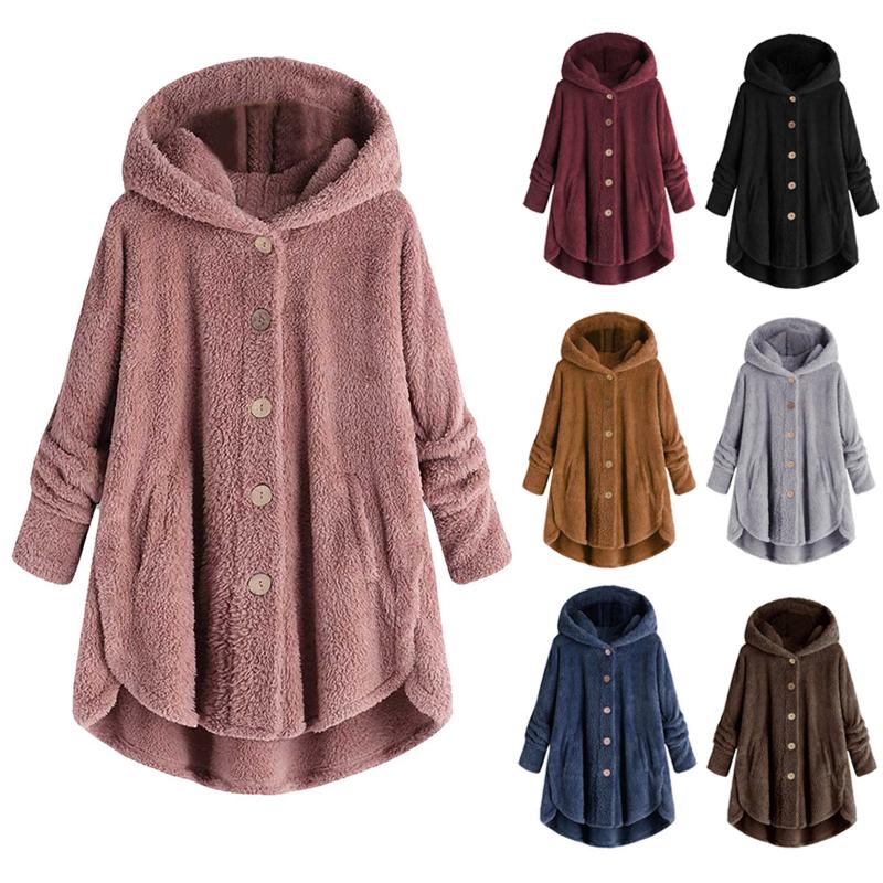 Plus Size Fashion Warm Plush Coat Casual Ladies Hooded Buttons Pocket Jacket Coat Female Winter Long Sleeve Womens Outerwear, Navy
Plus Size Fashion Warm Plush Coat Casual Ladies Hooded Buttons Pocket Jacket Coat Female Winter Long Sleeve Womens Outerwear, Navy