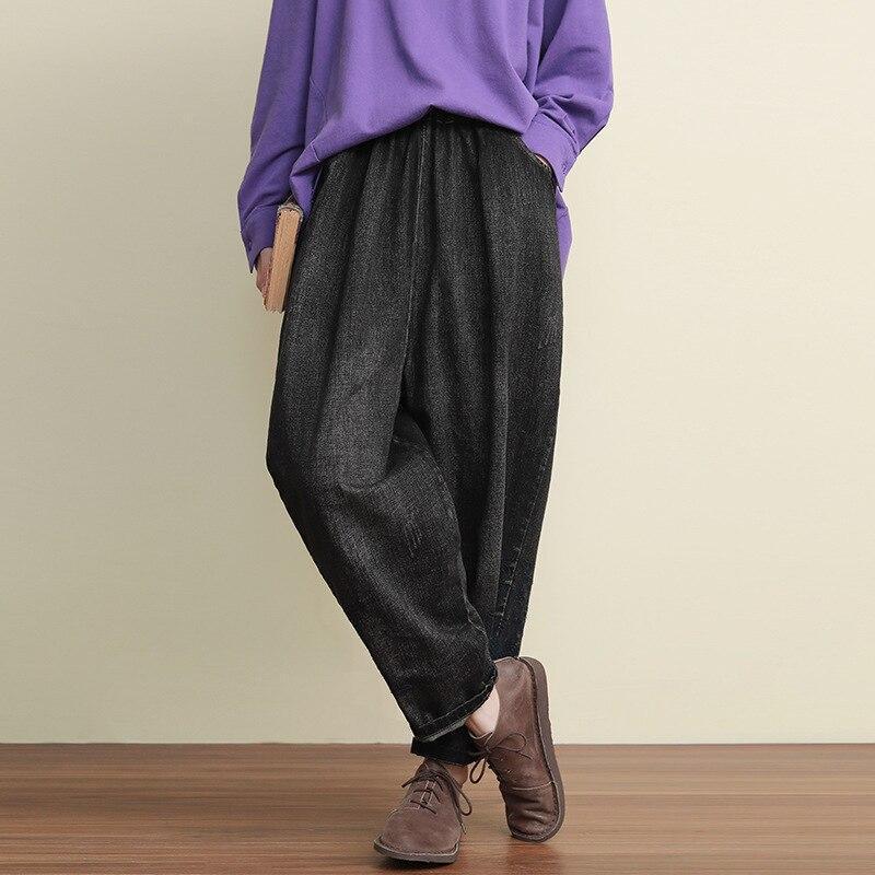 FairyNatural Ladies Autumn Winter Casual Denim Pants 2020 Women Elastic Waist Embroidery Loose Size Jeans1, Black
FairyNatural Ladies Autumn Winter Casual Denim Pants 2020 Women Elastic Waist Embroidery Loose Size Jeans1, Black