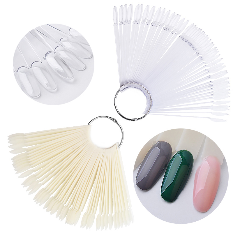 50 Pcs False Nail Tips Fan Shape Full Card Round Painting Nail Art Display Practice UV Gel Polish Accessories Manicure Tools, Transparent
50 Pcs False Nail Tips Fan Shape Full Card Round Painting Nail Art Display Practice UV Gel Polish Accessories Manicure Tools, Transparent