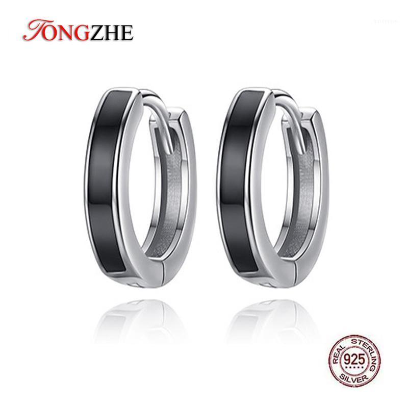 TONGZHE 925 Sterling Silver Small Hoop Earrings CZ Black Round Circle Huggie Energy Earrings Fashion Jewelry Womens Accessories1
TONGZHE 925 Sterling Silver Small Hoop Earrings CZ Black Round Circle Huggie Energy Earrings Fashion Jewelry Womens Accessories1
