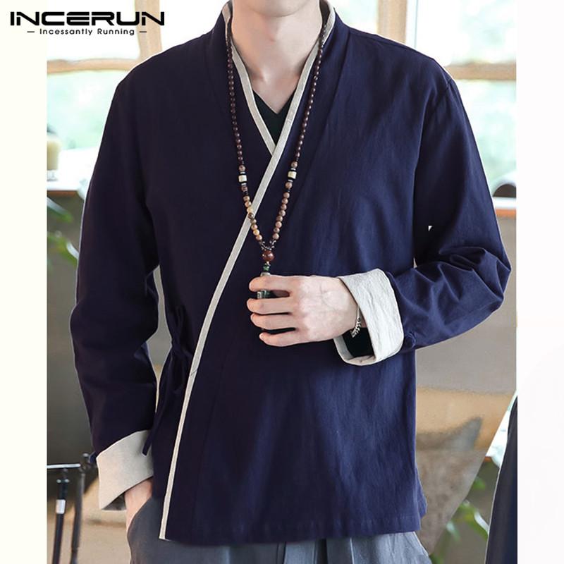 Men Shirt Chinese Style Long Sleeve Cotton Patchwork V Neck Casual High Quality Vintage Shirts Men 2020 Retro Hanfu Tops INCERUN, Black shirt
Men Shirt Chinese Style Long Sleeve Cotton Patchwork V Neck Casual High Quality Vintage Shirts Men 2020 Retro Hanfu Tops INCERUN, Black shirt