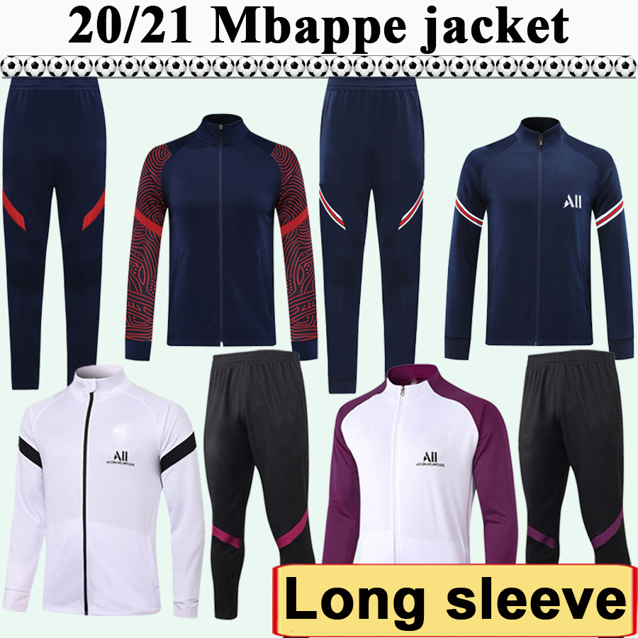2020 2021 DRAXLER MBAPPE Jacket Kit Men Soccer Jerseys ICARDI VERRATTI Long Sleeves Football Shirt Jacket DI MARIA Football Shirt Pant, A363# 2021 long zipper white purple top
2020 2021 DRAXLER MBAPPE Jacket Kit Men Soccer Jerseys ICARDI VERRATTI Long Sleeves Football Shirt Jacket DI MARIA Football Shirt Pant, A363# 2021 long zipper white purple top