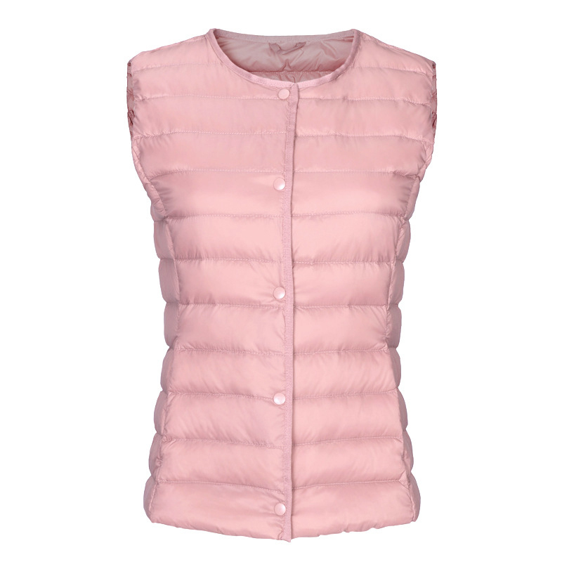 Winter Vest Female Women's Plus Size 4XL Sleeveless Jacket Warm Waistcoat Autumn Lightweight White Duck Down Vests Women 201211