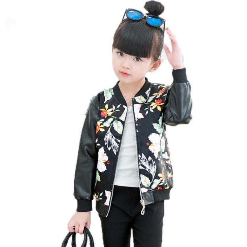 Children's PU leather jacket baby girls clothes faux leather jacket print floral zipper outerwear 2020 spring new kids coat Y700
Children's PU leather jacket baby girls clothes faux leather jacket print floral zipper outerwear 2020 spring new kids coat Y700