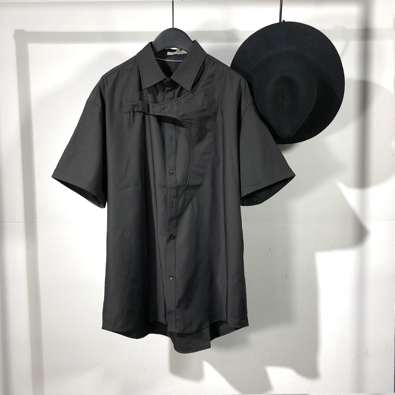 2021 New Summer Original Black Simple Color Workwear Short Sleeve Casual Street Style Top 5U7N
2021 New Summer Original Black Simple Color Workwear Short Sleeve Casual Street Style Top 5U7N