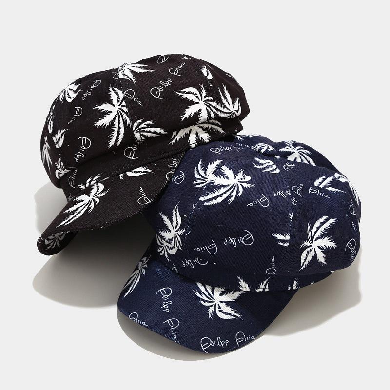 2020 cotton Coconut print newsboy cap beret casual painter hat peaked octagonal hat for women and men 21, Black
2020 cotton Coconut print newsboy cap beret casual painter hat peaked octagonal hat for women and men 21, Black