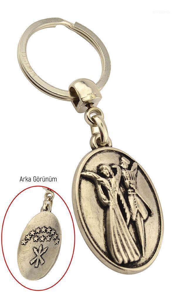 Caucasian Dancing Couple Ellipse Keychain coated with Nickel-Oxide Caucasian Abkhaz Circassian Traditional1 
Caucasian Dancing Couple Ellipse Keychain coated with Nickel-Oxide Caucasian Abkhaz Circassian Traditional1