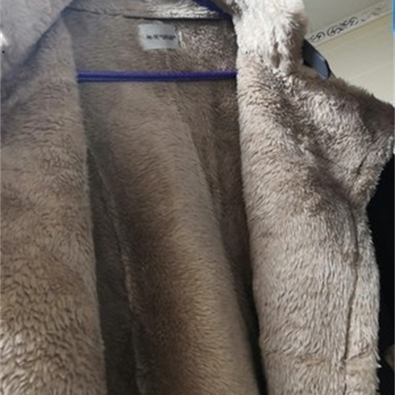 Winter Long Suede Leather Jacket Women Plus Size Female Brown Faux Fur Lined Suede Jacket Woman Coat Large Ladies Windbreaker 201030