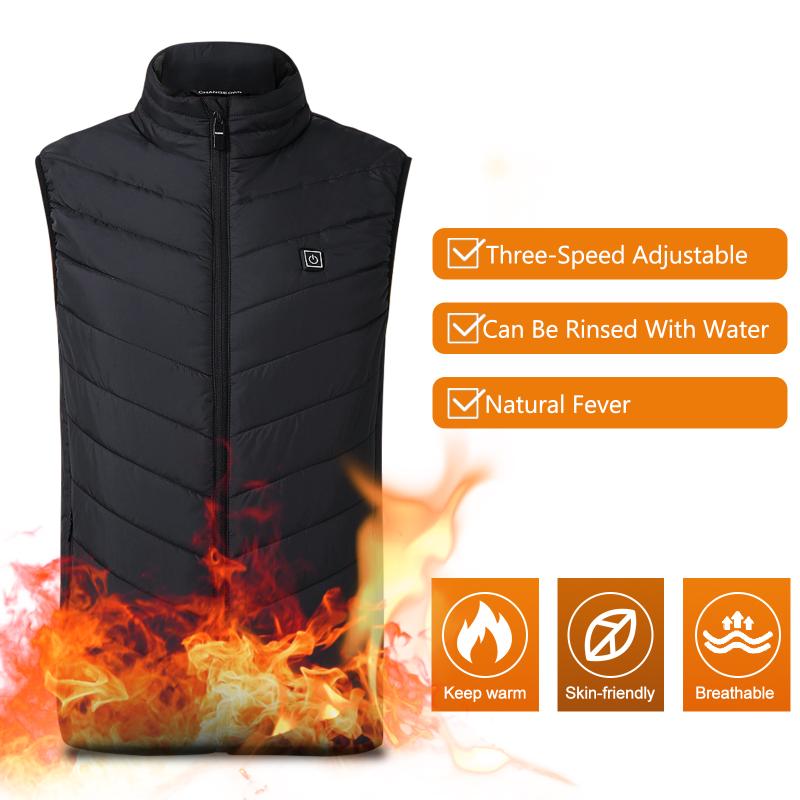Outdoor USB Heating Coat Vest Hot Winter Flexible Electric Thermal Clothing Stand-up Collar Fishing Hiking Warm Clothes, Red
Outdoor USB Heating Coat Vest Hot Winter Flexible Electric Thermal Clothing Stand-up Collar Fishing Hiking Warm Clothes, Red