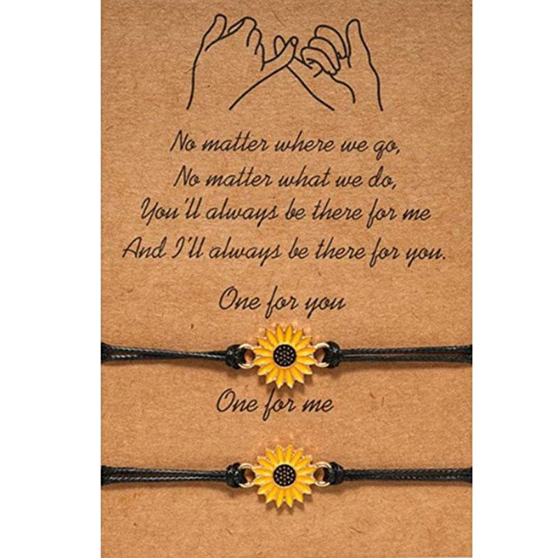 2pcs/set Couple Flower Handmade Charm Bracelet for Women Fashion Rope Bracelet Wish Jewelry Ladies Anniversary Gift Dropshipping
2pcs/set Couple Flower Handmade Charm Bracelet for Women Fashion Rope Bracelet Wish Jewelry Ladies Anniversary Gift Dropshipping