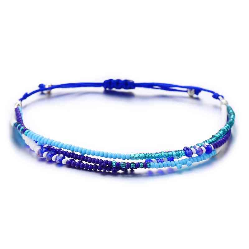 Bohemian Handmade Seed Bead Elastic Bracelet Fashion Design Frirendship Women Gift Party Accessories