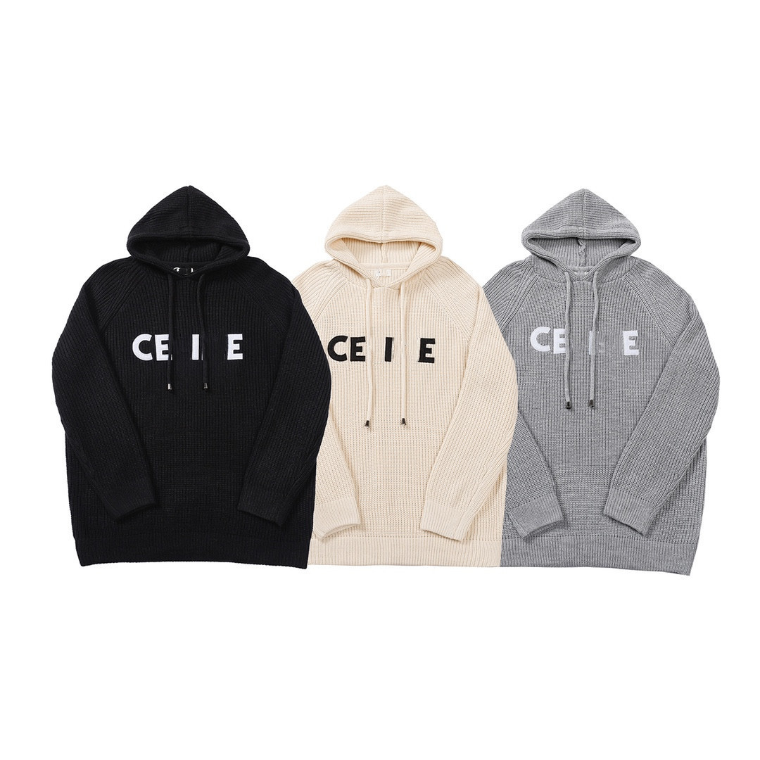 fashiondemon 2021 winter new high version cel embroidered letters men' and women' wool knitted Hoodie sweater, Gray
fashiondemon 2021 winter new high version cel embroidered letters men' and women' wool knitted Hoodie sweater, Gray