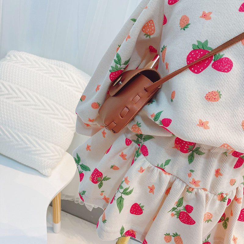 2020 Girls' Clothing Sets Girls' Autumn Winter Clothes 2020 New Long Sleeve SweaterTop+Skirt Baby Children Two-Piece Kids SuitX1019