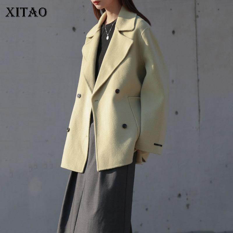 XITAO Korean Style Coats for Women Fashion Loose Blend Tops Plus Size Wild Trend Suit Collar Solid Color Winter Clothes WJ1436, Yellow wj1436
XITAO Korean Style Coats for Women Fashion Loose Blend Tops Plus Size Wild Trend Suit Collar Solid Color Winter Clothes WJ1436, Yellow wj1436