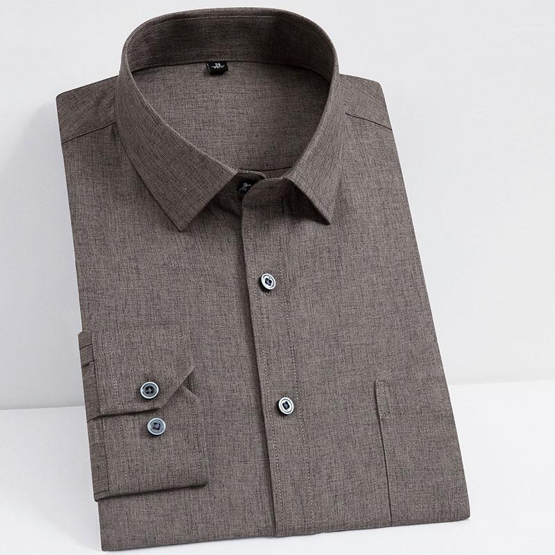 Fashion Pure Color Men's Long Sleeve Dress Shirts With Chest Pocket Formal Business Regular Fit Social Smart Casual Shirt1, 2013-5
Fashion Pure Color Men's Long Sleeve Dress Shirts With Chest Pocket Formal Business Regular Fit Social Smart Casual Shirt1, 2013-5