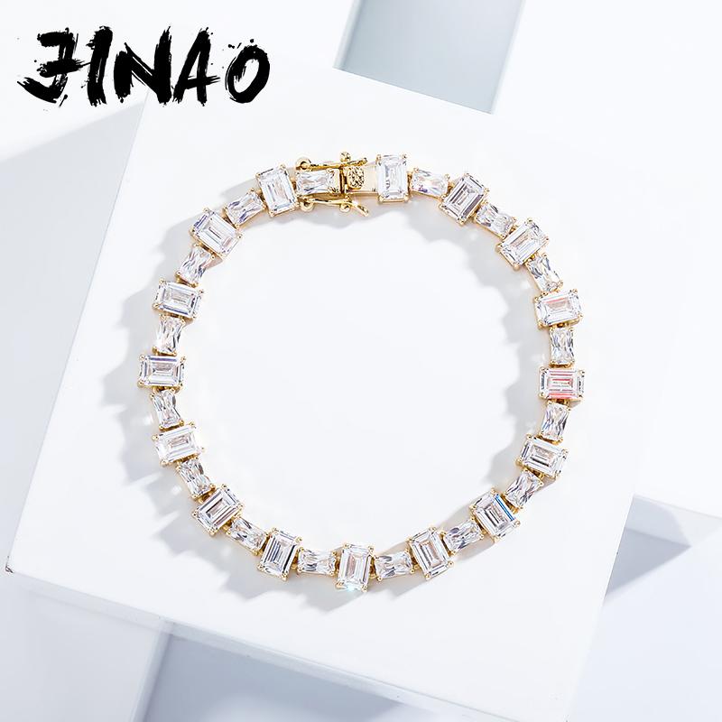 JINAOWidth 6mm High Quality Hip Hop Tennis Large Square Cuban Bracelet Iced Out Bling CZ Jewery For Women Gift
JINAOWidth 6mm High Quality Hip Hop Tennis Large Square Cuban Bracelet Iced Out Bling CZ Jewery For Women Gift