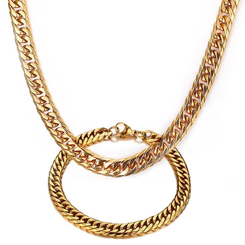 Earrings & Necklace Jewelry Sets For Men Women Stainless Steel Bracelet Set Gold Color Curb Cuban Chain 9mm, Silver
Earrings & Necklace Jewelry Sets For Men Women Stainless Steel Bracelet Set Gold Color Curb Cuban Chain 9mm, Silver