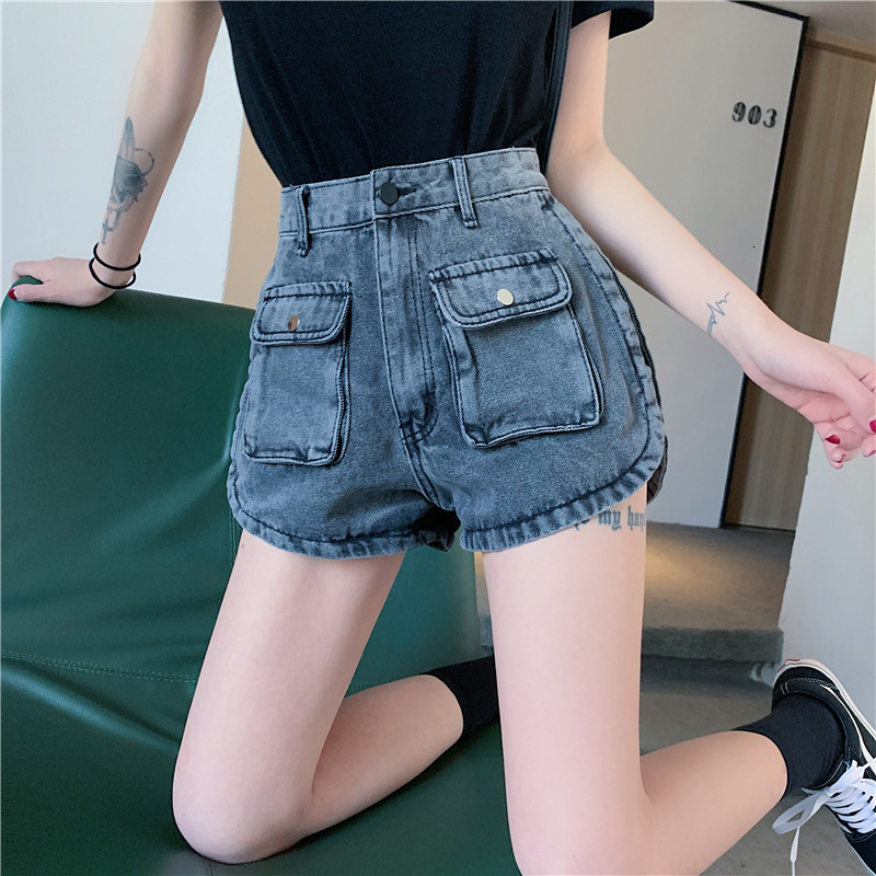2021 New Jeans cotton woman shorts Korean summer short hot pants fashion big all-match waist high design pocket 76MI, Blue
2021 New Jeans cotton woman shorts Korean summer short hot pants fashion big all-match waist high design pocket 76MI, Blue