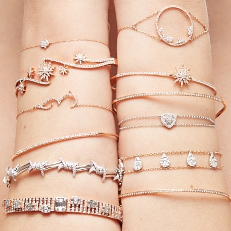 Fashion 2024 New Women Jewelry Micro Pave Clear Cubic Zirconia CZ Barbed Wire Bangle Bracelet High Quality Wholesale