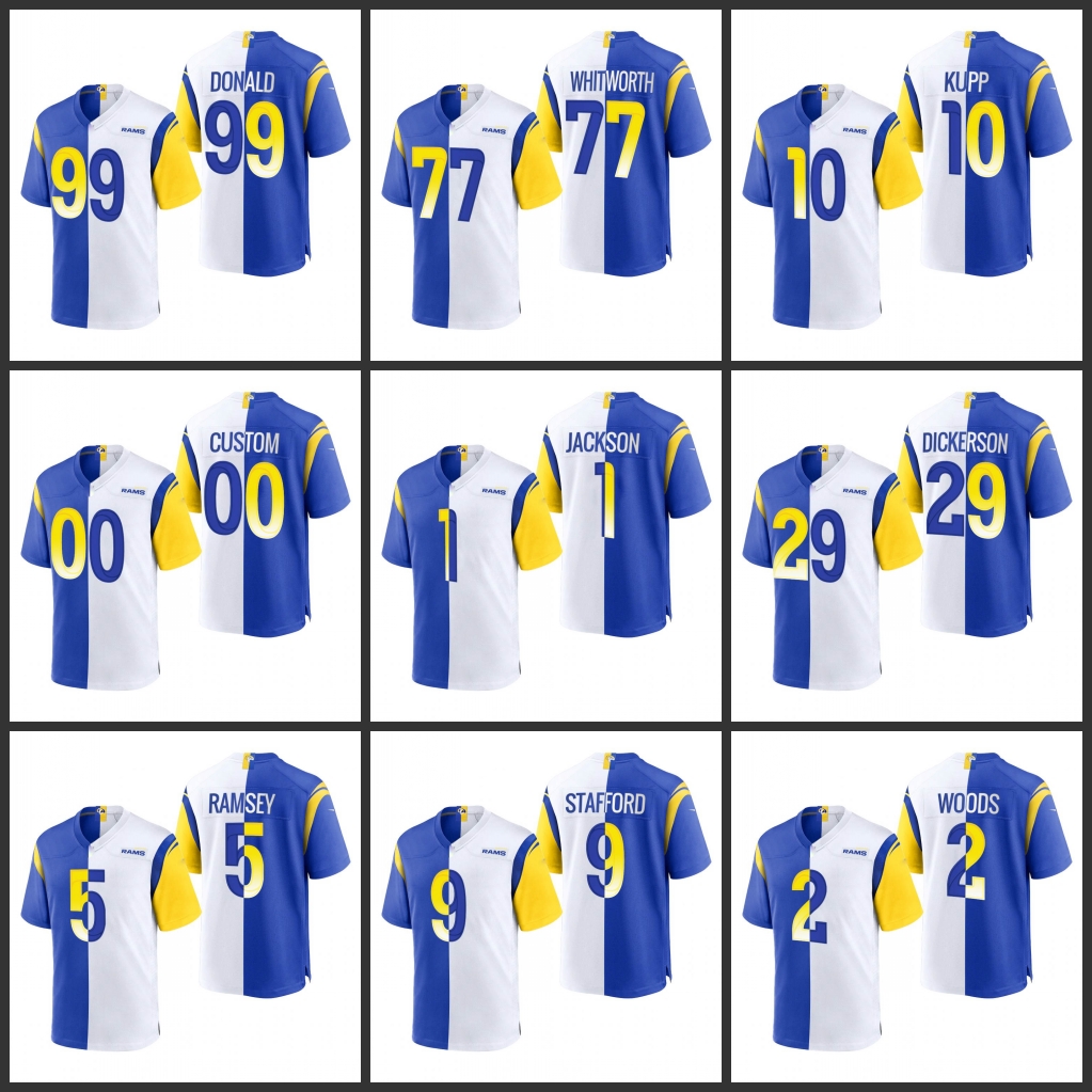 Los Angeles''Rams''Men #1 DeSean Jackson 10 Cooper Kupp 9 Matthew Stafford 99 Aaron Donald Women Youth Custom Royal Whit, Black;red
Los Angeles''Rams''Men #1 DeSean Jackson 10 Cooper Kupp 9 Matthew Stafford 99 Aaron Donald Women Youth Custom Royal Whit, Black;red