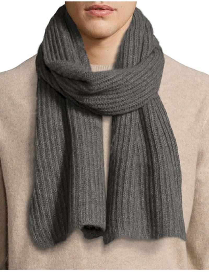 Scarves Unisex 100% Merino Wool Scarf Men's Ribbed Warm Neck Christamas Gift 
Scarves Unisex 100% Merino Wool Scarf Men's Ribbed Warm Neck Christamas Gift