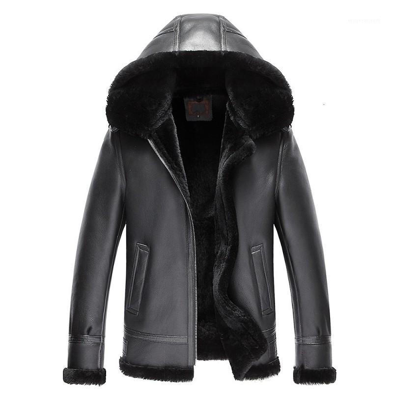 Sheepskin men' short hat coat top leather leather winter thick men' flying jacket1
Sheepskin men' short hat coat top leather leather winter thick men' flying jacket1