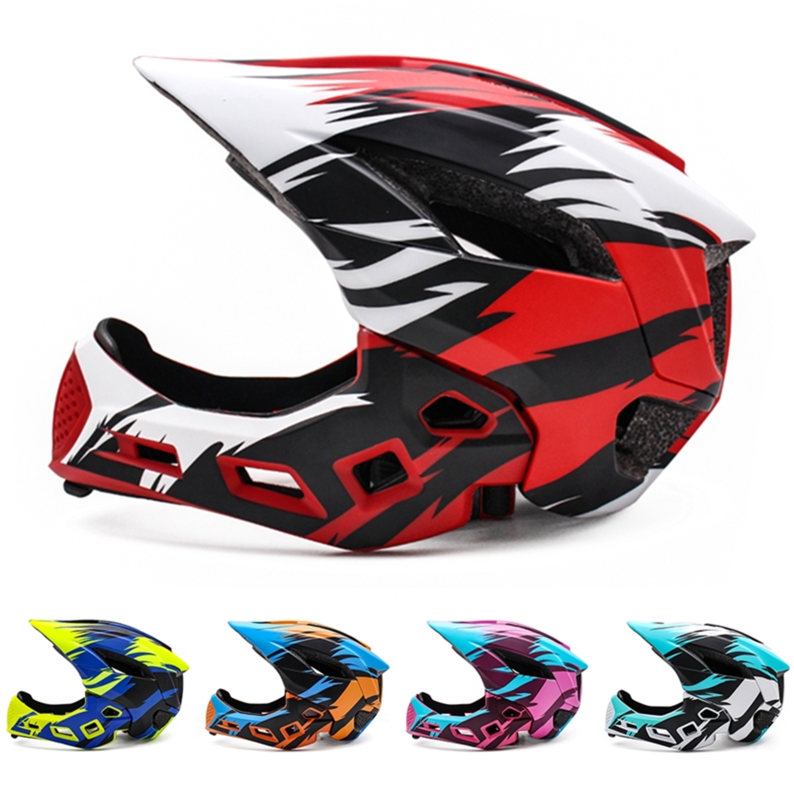 Children Cycling Helmet Detachable Full Face Kids Bike Sports Safety Helmet Child Skateboarding motorcycle Roller Skating Helmet 220121, Blue green
Children Cycling Helmet Detachable Full Face Kids Bike Sports Safety Helmet Child Skateboarding motorcycle Roller Skating Helmet 220121, Blue green