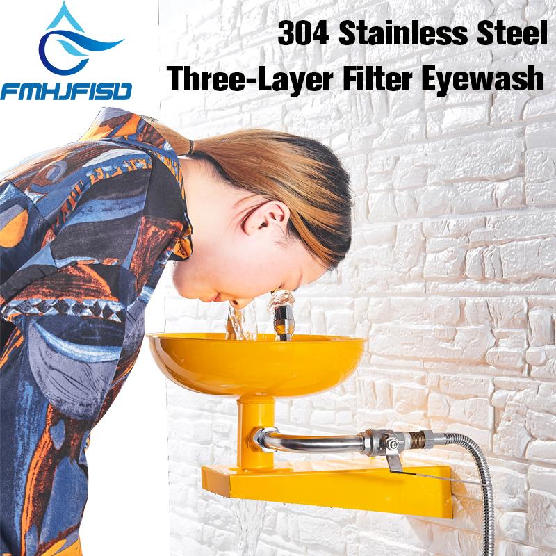 FMHJFISD 304 Stainless Steel Emergency Wall Mounted Eyewash Station Double mouth Y
FMHJFISD 304 Stainless Steel Emergency Wall Mounted Eyewash Station Double mouth Y