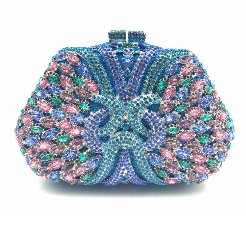 XIYUAN Brand Hollow Out Diamond Women Evening Bags Clutch Bag Fashion Wedding Party Banquet Luxury Handbags Female Clutches, Blue
XIYUAN Brand Hollow Out Diamond Women Evening Bags Clutch Bag Fashion Wedding Party Banquet Luxury Handbags Female Clutches, Blue