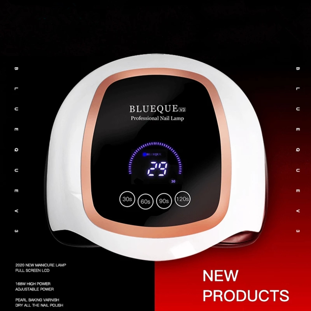 168W 42 LED UV Lamp Nail Dryer Touch Screen LCD Display Quick Dry Curing All Gel Big Space, Gold
168W 42 LED UV Lamp Nail Dryer Touch Screen LCD Display Quick Dry Curing All Gel Big Space, Gold