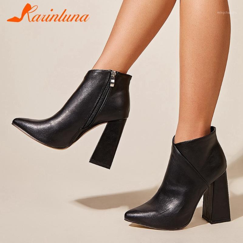 New 2021 Stylish Female Shoes Ankle Boots Zip Up Pointed Toe Thick High Heels Solid Skidproof Skin Women Booties1, Black
New 2021 Stylish Female Shoes Ankle Boots Zip Up Pointed Toe Thick High Heels Solid Skidproof Skin Women Booties1, Black