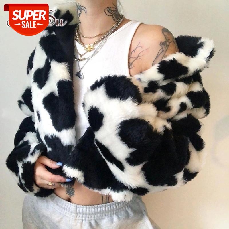 ArtSu Punk Style Gothic Cow Crop Faux Fur Coat Fashion Color Blocking Long Sleeve Women Cardigan Jackets Warm Streetwear CO52027 #Mt58, Black;brown
ArtSu Punk Style Gothic Cow Crop Faux Fur Coat Fashion Color Blocking Long Sleeve Women Cardigan Jackets Warm Streetwear CO52027 #Mt58, Black;brown