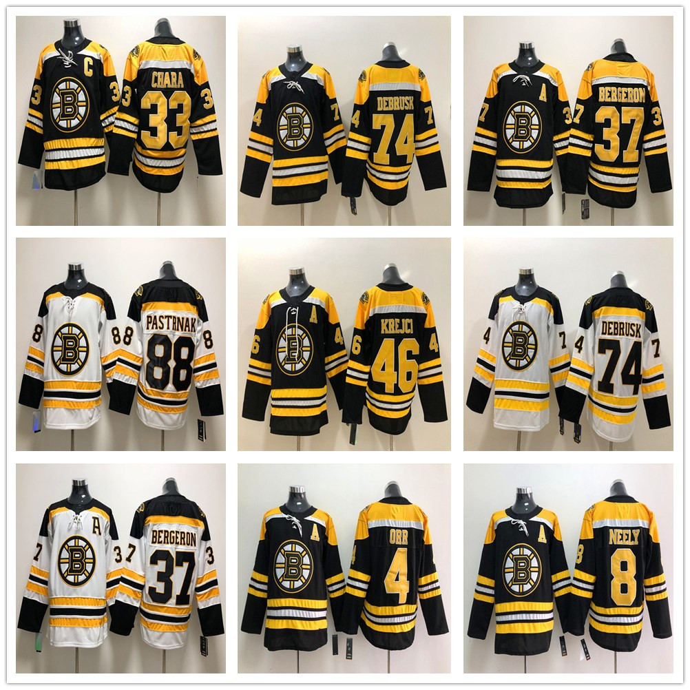 2020 Boston Bruins Hockey Jerseys 33 Zdeno Chara 8 Cam Neely 88 David Pastrnak 63 Brad Marchand Charlie Mcavoy 74 Jake DeBrusk 46 Krejci, Colour 1
2020 Boston Bruins Hockey Jerseys 33 Zdeno Chara 8 Cam Neely 88 David Pastrnak 63 Brad Marchand Charlie Mcavoy 74 Jake DeBrusk 46 Krejci, Colour 1