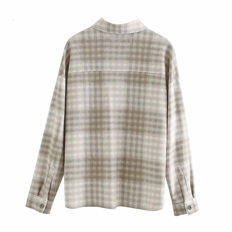 2021 New Plaid Overshirt Top Women Long Sleeves Faux Suede Vintage Jacket Fashion Lapel Collar Asymmetric Hem Button-up Outerwear E8rx, Khaki
2021 New Plaid Overshirt Top Women Long Sleeves Faux Suede Vintage Jacket Fashion Lapel Collar Asymmetric Hem Button-up Outerwear E8rx, Khaki