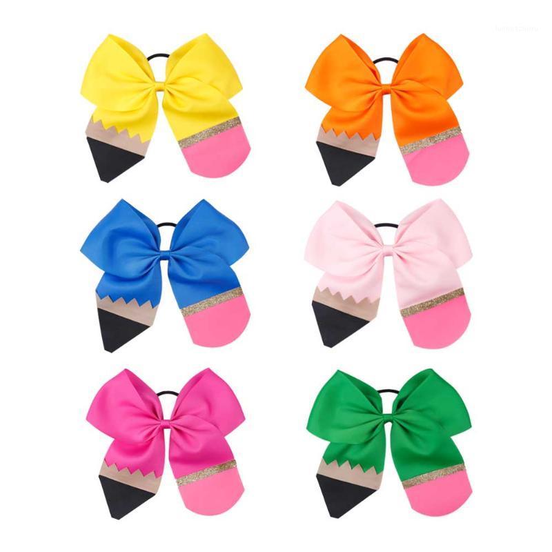 7 Inch Fashion Pencil Print Glitter Cheer Bows Back To School Barrettes Elastic Hair Rope For Kids Hair Accessories1
7 Inch Fashion Pencil Print Glitter Cheer Bows Back To School Barrettes Elastic Hair Rope For Kids Hair Accessories1