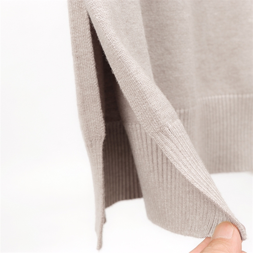 HLBCBG Winter Thick Knit Long Straight Women Dress Warm Turtleneck Pullover Sweater Dress Oversized CHIC Christmas Midi Dresses 201225
