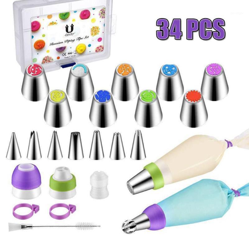 34Pcs Russian Decorating Tips Set Cake Nozzles Cupcake Tips kit with Storage Box Cake Decorating Tools1
34Pcs Russian Decorating Tips Set Cake Nozzles Cupcake Tips kit with Storage Box Cake Decorating Tools1