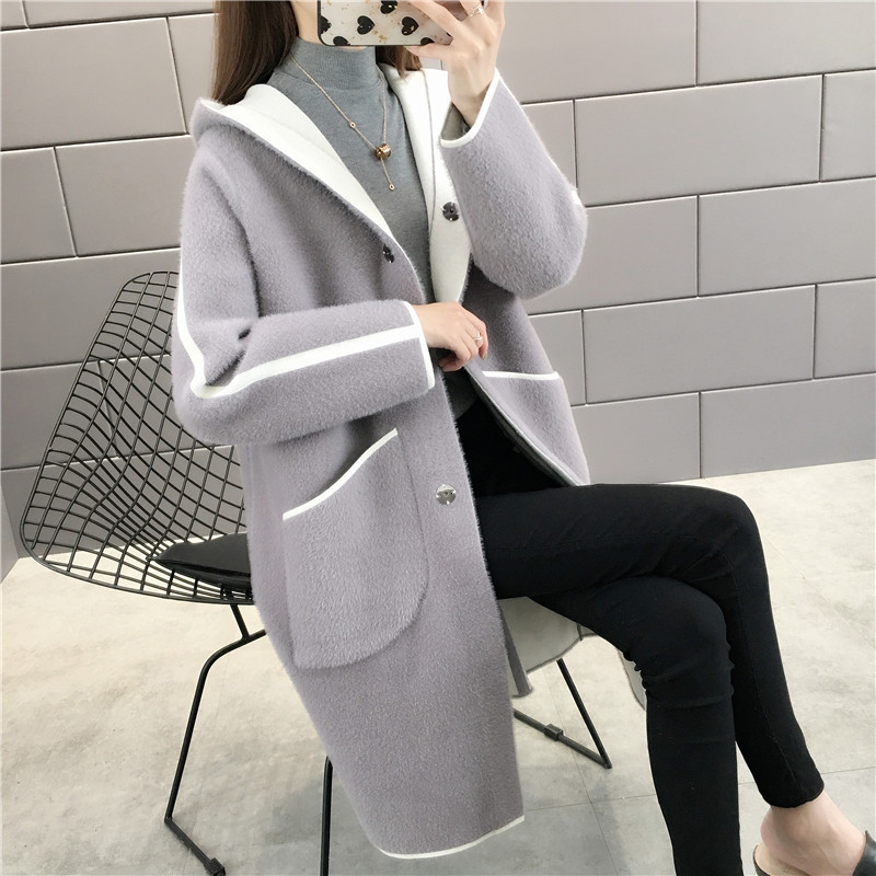 of Vison Woman' Cashmere Coat Cardigan Mesh 2021 Thick Autumn Loose Hoodie with Double-sided Nightgown Gc5k, Haji
of Vison Woman' Cashmere Coat Cardigan Mesh 2021 Thick Autumn Loose Hoodie with Double-sided Nightgown Gc5k, Haji