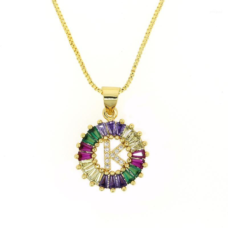 Chokers 1 Pcs Fashionable Rainbow Gold Micro Pave CZ Cubic Zirconia A-Z Initials Letter Pendant Necklaces For Women Jewelry1
Chokers 1 Pcs Fashionable Rainbow Gold Micro Pave CZ Cubic Zirconia A-Z Initials Letter Pendant Necklaces For Women Jewelry1
