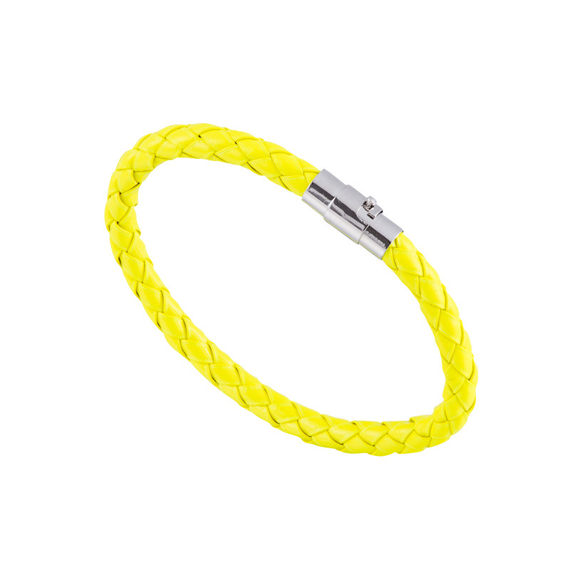 Titanium Steel Men Magnetic Buckle Genuine Leather Braid Bracelet In 20cm for Man Bangle Charm Couple Bracelet Jewel rope bracelets