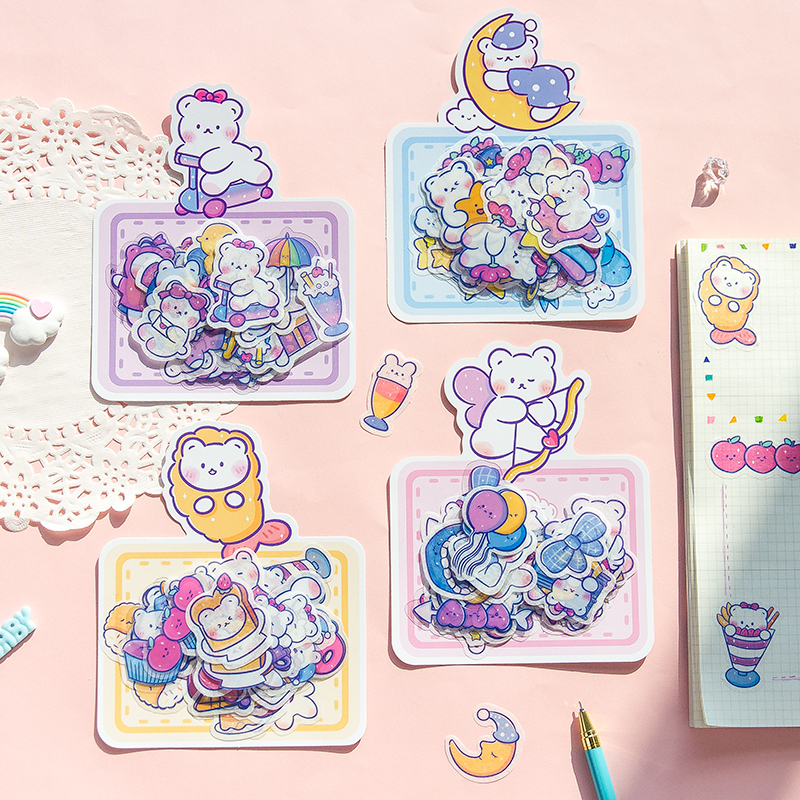 40pcs/lot Cute Soft Bear Stickers Kids DIY Scrapbooking Stick Label Mobile Phone Decorative Sticker School Supplies stationery
40pcs/lot Cute Soft Bear Stickers Kids DIY Scrapbooking Stick Label Mobile Phone Decorative Sticker School Supplies stationery
