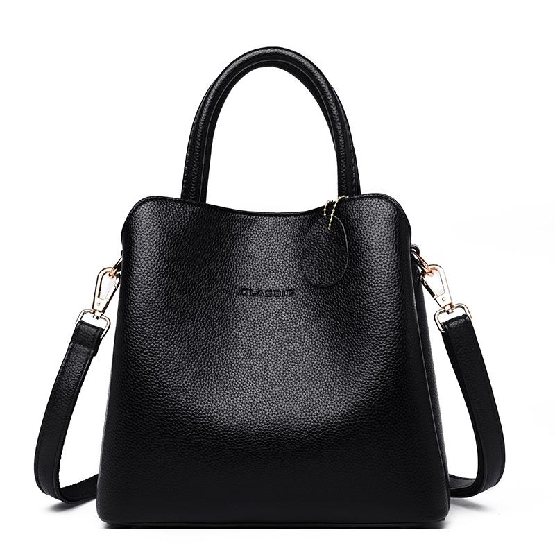 Women Casual Tote Bag Female Handbag Small Shoulder Bag for Women Tote Ladies Vintage Soft Leather Crossbody Sac A Main, Black
Women Casual Tote Bag Female Handbag Small Shoulder Bag for Women Tote Ladies Vintage Soft Leather Crossbody Sac A Main, Black