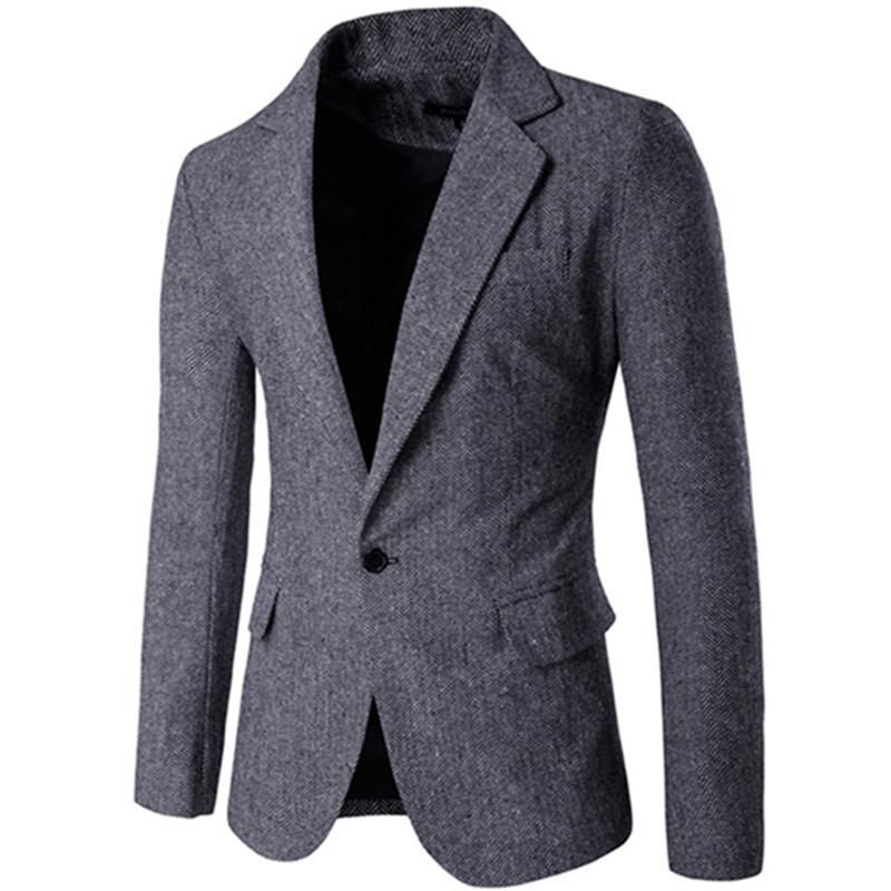 Men's Blazers Fashion Herringbone Pattern Slim High Quality Simple Banquet Work Thickening Jacket / Urban Gentleman Coat, Ka fei
Men's Blazers Fashion Herringbone Pattern Slim High Quality Simple Banquet Work Thickening Jacket / Urban Gentleman Coat, Ka fei