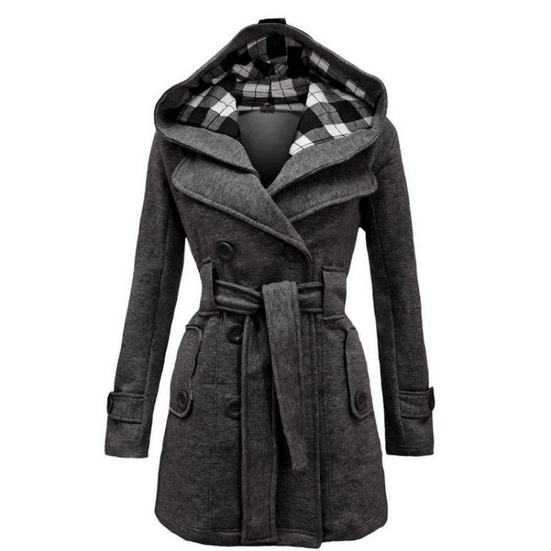 Winter Women Jacket Coat Casual Solid Color Hooded Coat Belt Double-breasted Dense Mid-long Thick Long Jacket Women S-3XL, Red
Winter Women Jacket Coat Casual Solid Color Hooded Coat Belt Double-breasted Dense Mid-long Thick Long Jacket Women S-3XL, Red