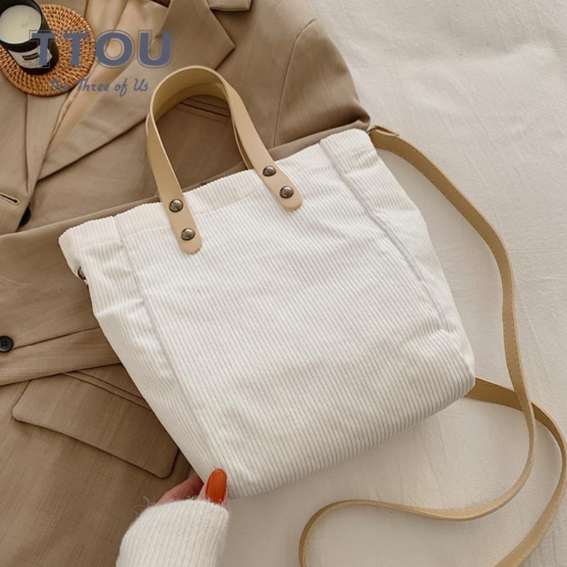 Simple Style Corduroy Shopping Bag Female Canvas Cloth Shoulder Bag Environmental Storage Handbag Reusable Crossbody Bags, Black
Simple Style Corduroy Shopping Bag Female Canvas Cloth Shoulder Bag Environmental Storage Handbag Reusable Crossbody Bags, Black