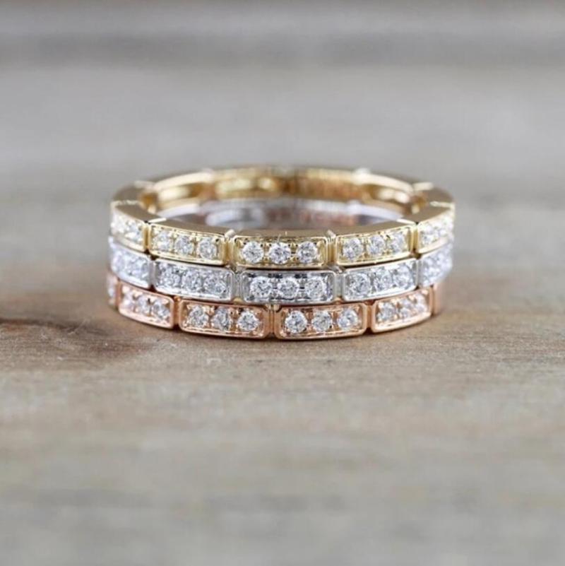Simple Trendy Stackable Eternity Ring for Women Micro Zircon Thin Dainty Rose Gold/White Gold/Yellow Gold Wedding Ring
Simple Trendy Stackable Eternity Ring for Women Micro Zircon Thin Dainty Rose Gold/White Gold/Yellow Gold Wedding Ring